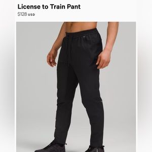 Lululemon Mens size S small license to train pants